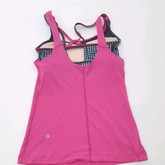 Lululemon Solid Pink Tank Top Sports Bra - Picture 4 of 10